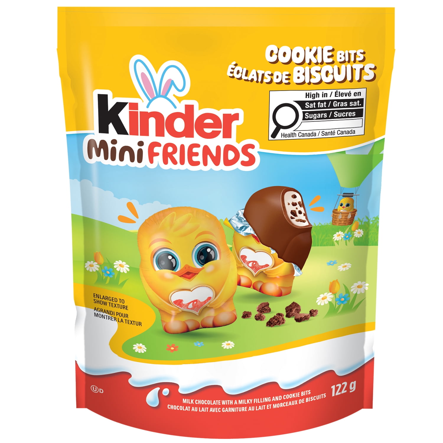 KINDER® Mini Friends, Milk Chocolate with a Milky Filling and Cookie Bits, 122g, Easter Candy