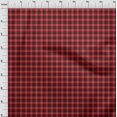 thumbnail image 4 of oneOone Cotton Silk Red Fabric Check Craft Projects Decor Fabric Printed By The Yard 42 Inch Wide, 4 of 4