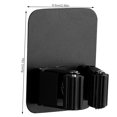 thumbnail image 2 of fastboy Wall Mounted Broom Mop Holder Kitchen Utensil Rack Bathroom Adhesive Tools Clip Organizer Black, 2 of 5
