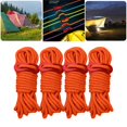 thumbnail image 4 of S SERENABLE 4pcs Reflective Guyline Tent Gazebo Rope Cord Fastener Tensioner Outdoor Camping Orange, 4 of 9
