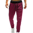 thumbnail image 1 of Men‘S Casual Solid Jogging Elastic Mid Waisted Sports Pants With Pockets Streetwear, 1 of 5