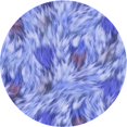 thumbnail image 1 of Ahgly Company Tapis d'Intérieur Lavable en Machine Carré Transitionnel Jeans Bleu, 3 Pieds Carré, 1 of 7