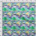 thumbnail image 4 of oneOone Cotton Poplin Sea Green Fabric Tropical Fruits Craft Projects Decor Fabric Printed By The Yard 42 Inch Wide, 4 of 4