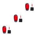thumbnail image 2 of Transemion Waterproof LED Warning Light Portable Bike Warning Light Multifunctional Night Cycling Lamp ABS Bike Taillight Red 3Set, 2 of 6