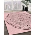 thumbnail image 3 of Ahgly Company Tapis Rectangulaire Lavable en Machine Intérieur Transitionnel Rouge Indien, 8 Pieds x 12 Pieds, 3 of 7