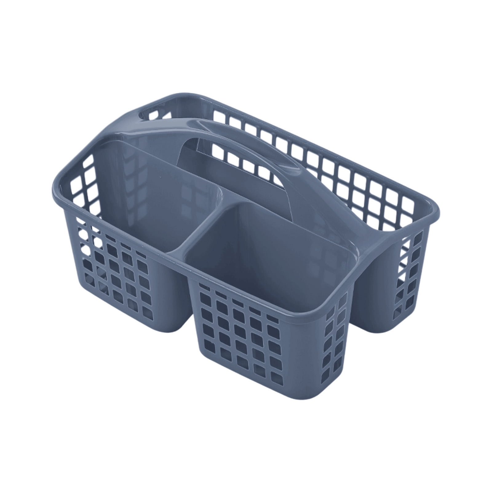 Dvruxg Plastic Shower Caddy Basket Cleanning Caddy with Compartments, Bath Portable Storage Utility Caddy Tote for Shower Cleaning Products and Organizing