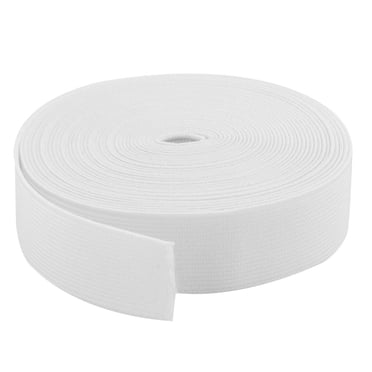 Uxcell Polyester DIY Sewing for Stretchy Braided Elastic Band Strap White 6 Yards
