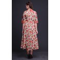 thumbnail image 3 of Bimba Floral Ladies Button Down Print Dress A-Line Cocktail Party Shirt Dress-Medium, 3 of 5