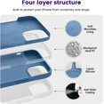 thumbnail image 3 of Entronix Magsafe Silicone Cell Phone Case for Apple Entronix, Blue, 3 of 7