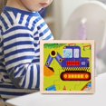 thumbnail image 3 of Wooden Jigsaw Puzzle Games Children Early Education Learning Age 4+ Vehicle, 3 of 7