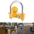 thumbnail image 4 of Trailer Ball Coupler, Yellow Adjustable Hitch Anti-Theft Lock, Iron Trailers Bicycle  For Motorcycle Accessories, 4 of 8
