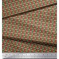 thumbnail image 3 of Soimoi Brown Poly Georgette Fabric Diamond Geometric Print Sewing Fabric Yard 52 Inch Wide, 3 of 5