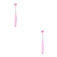 thumbnail image 4 of Thinsony Triple Toothbrush Triple Clean For Efficient Cleaning Plastic Three Head Toothbrush For Cleaning A22 Peach Pink Child 2Set, 4 of 6