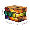 thumbnail image 3 of Stained Glass Book Bank Creative Rainbow Color Box For Kids & Adults Decorative Savings Container Idea, 3 of 6