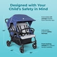 thumbnail image 2 of Gaggle Odyssey Quad Stroller (Bleu / Noir), 2 of 11