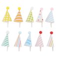 thumbnail image 1 of SHISUYAN Mini Birthday Hat Toppers For Decoration 50Pcs 2.6X1.5X1.5In, 1 of 8
