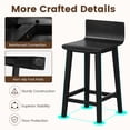 thumbnail image 2 of Gymax 4PCS kitchen bar stools counter height bar stools mid century bar chairs Black, 2 of 6