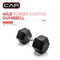 thumbnail image 2 of CAP Barbell Coated Hex Dumbbell, Single 3 - 100 lb, 2 of 7