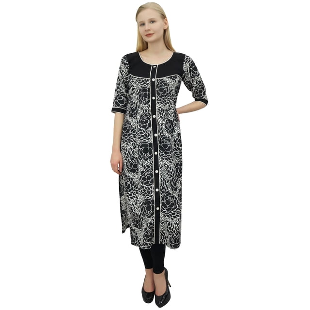 Phagun Kurta Noire de Designer pour Femme Indienne Bollywood Blouse Ethnique Style-8