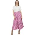thumbnail image 3 of Phagun Jupe Portefeuille Longue Réversible en Coton Imprimé Ikat Rose pour Femme pour l'Été, 3 of 6
