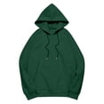 thumbnail image 5 of IMENGL Oversized Winter cotton hooded pullover sweatshirt, Green 4XL, Size M-5XL, 5 of 5