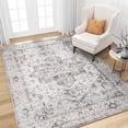 thumbnail image 1 of SIXHOME 8'x10' Area Rugs for Living Room Washable Rug Vintage Medallion Living Room Rug Distressed Soft Carpet Large Area Rugs for Bedroom Dinning Room Office Indoor Retro Home Decor Light Gray, 1 of 5