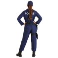 thumbnail image 2 of FUN Costumes Women's Tactical Cop Jumpsuit, Navy, 2 of 3