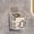 thumbnail image 4 of PRETXORVE Storage Organizer Wall Mounted Shower Rack Bathroom Shelf Transparent Adhesive Hanging Suitable for Bathroom Kitchen Cabinet Showe, 4 of 6