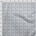 thumbnail image 4 of oneOone Georgette Viscose White Fabric Leaves Craft Projects Decor Fabric Printed By The Yard 42 Inch Wide, 4 of 4