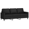 thumbnail image 2 of vidaXL 2 Piece Sofa Set with Cushions Black Velvet, 2 of 4