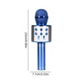 thumbnail image 3 of transemion Microphone à Réduction de Bruit Microphone de Karaoké Rechargeable Sans Fil Portable à DEL, Bleu, 3 of 8