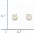 thumbnail image 2 of 14K Yellow Gold 4mm October/Opal Post Earrings, 2 of 2