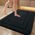thumbnail image 2 of Dvruxg Absorbent Bathroom Rug - Velvet Fleece & Foam, Non-Slip Rubber Backing, 16x24in, Multiple Colors for Bath, Bedroom, Kitchen, 2 of 5