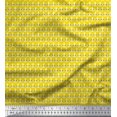 thumbnail image 1 of Soimoi Cotton Duck Fabric Floral Block Printed Fabric 1 Yard 42 Inch Wide, 1 of 3
