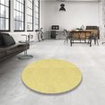 thumbnail image 4 of Ahgly Company Machine Washable Indoor Square Transitional Golden Brown Yellow Area Rugs, 3' Square, 4 of 7