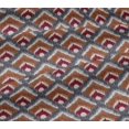 thumbnail image 5 of oneOone Viscose Jersey Fabric Argyle Style Ikat Print Fabric BTY 60 Inch Wide, 5 of 5