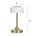 thumbnail image 4 of Better Homes & Gardens Portable Milk Glass Table Lamp, Rechargeable, 4 of 15