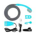 thumbnail image 2 of relayinert ABS Camping Essentials Rechargeable And Portable Outdoor Shower Stay Clean On Adventures Compact black blue, 2 of 6