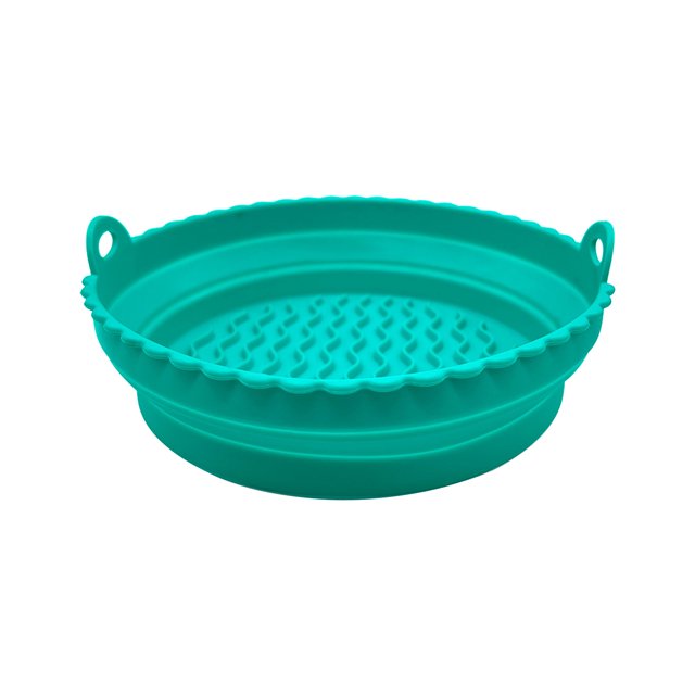Pompotops Tapis de Cuisson en SILICONE Réutilisable pour Friteuse à Air Chaud, Plateau de Friteuse Pliable, Liquidation