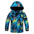 thumbnail image 1 of AAMILIFE Boys Waterproof Fleece Lined Jacket Color Block Windbreaker Hooded Coat, 1 of 4