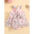 thumbnail image 3 of Honganda Barboteuse Robe pour Bébé Fille, Sans Manches Broderie Fleur Patchwork Body Vêtements d'Été, 3 of 9