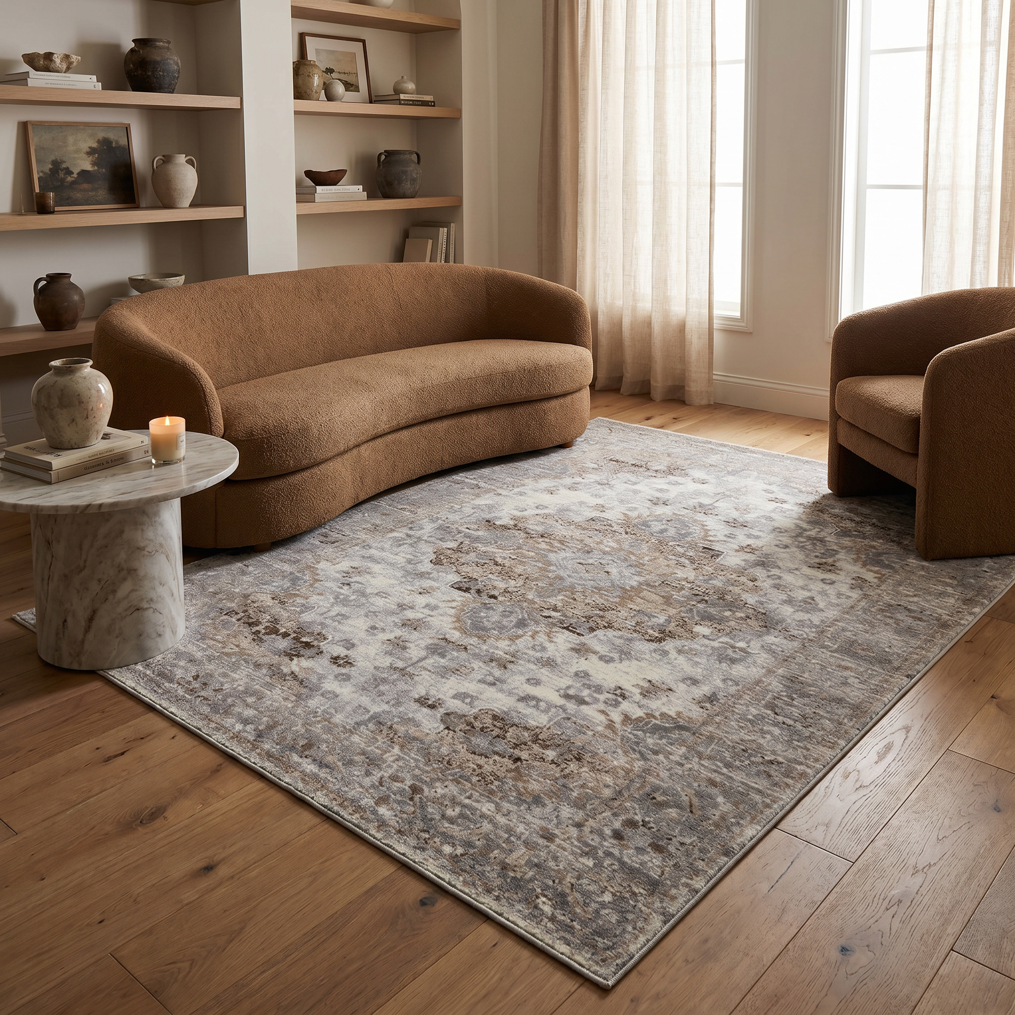 Rug Branch Collection Sakarya Tapis d'intérieur vieilli oriental