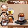 thumbnail image 4 of Mug Warmer, Electric Coffee Warmer with 3 Temp Settings, 2-12H Auto-Shutoff Coffee Mug Warmer for Home/Office Desk, Smart Cup Warmer for Milk Tea/Hot Drinks, Candle Warmer Plate, 4 of 7