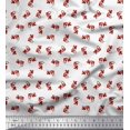 thumbnail image 1 of Soimoi Poly Georgette Fabric Bubbles & Fish Ocean Print Sewing Fabric Yard 52 Inch Wide, 1 of 2