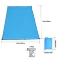 thumbnail image 3 of TUWABEI Waterproof Camping Tarp Lightweight Multifunctional Tent Footprint for Camping, Hiking Backpacking, Compact Tent Tarp Ground Sheet Mat for Ground or Under Tent, 3 of 6