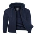 thumbnail image 1 of 1826 Sweat à Capuche en Polaire Douce Doublée Sherpa pour Hommes Fermeture Éclair Complète, 1 of 3