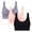 Gray#bra women wireless, variant on FAVIPT Women's Bralettes Push Up Traceless Underwear Mesh Breathable Removable Pads Bralette Wireless Pack of 3 Bras Gray,XXXXL