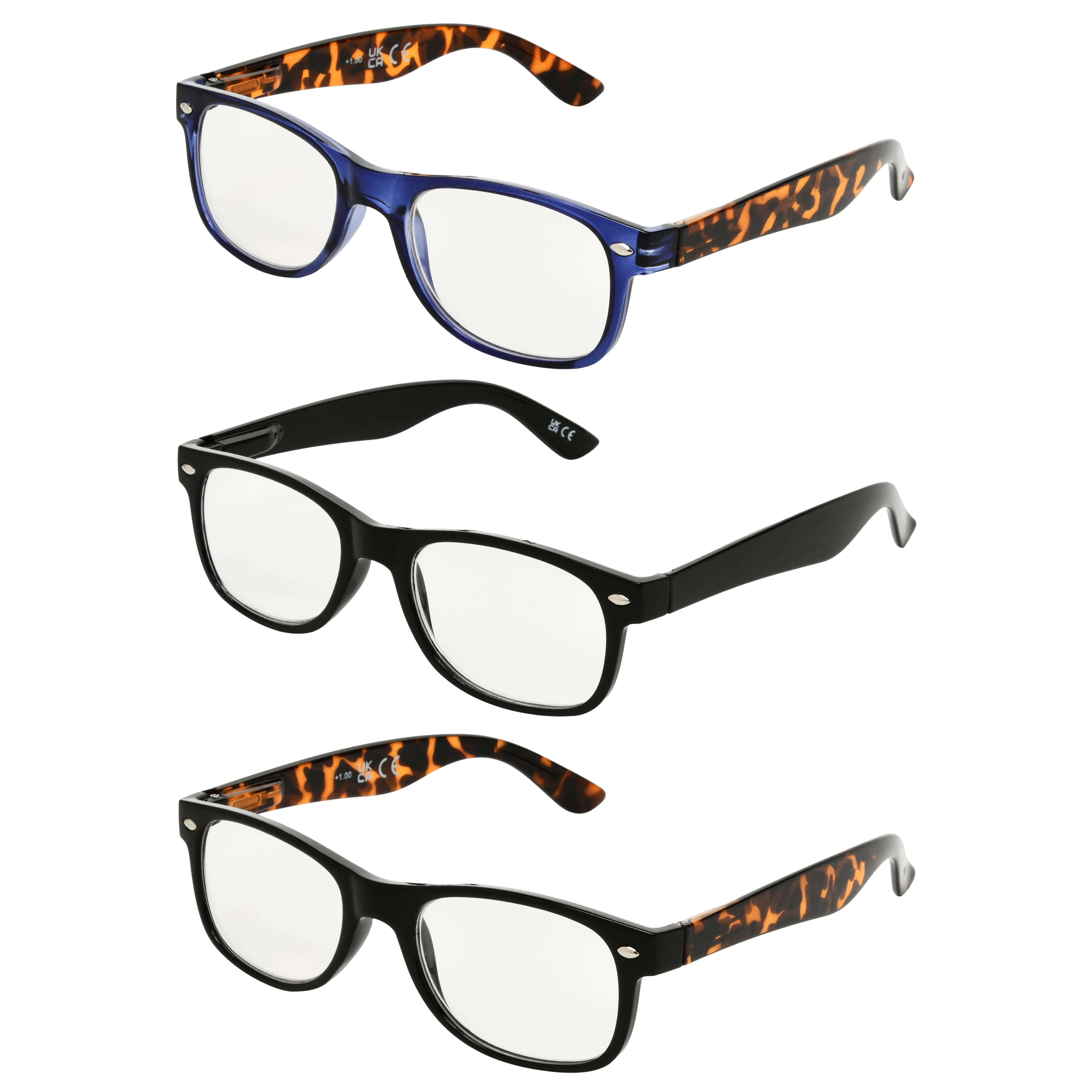 Equate Diego Men's Reading Glasses 3-Pack