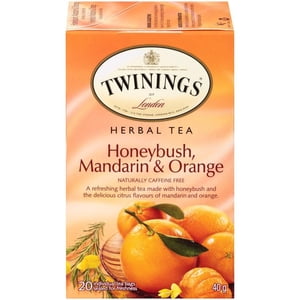Twinings Honeybush, Mandarin & Thé à base de plantes orange 20s