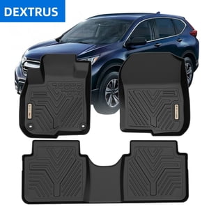DEXTRUS All Weather Floor Mats for 2017-2022 Honda CR-V, TPE Rubber Liners, Black